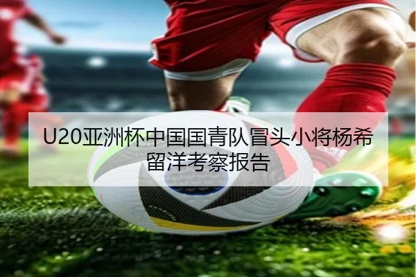 U20亚洲杯中国国青队冒头小将杨希留洋考察报告
